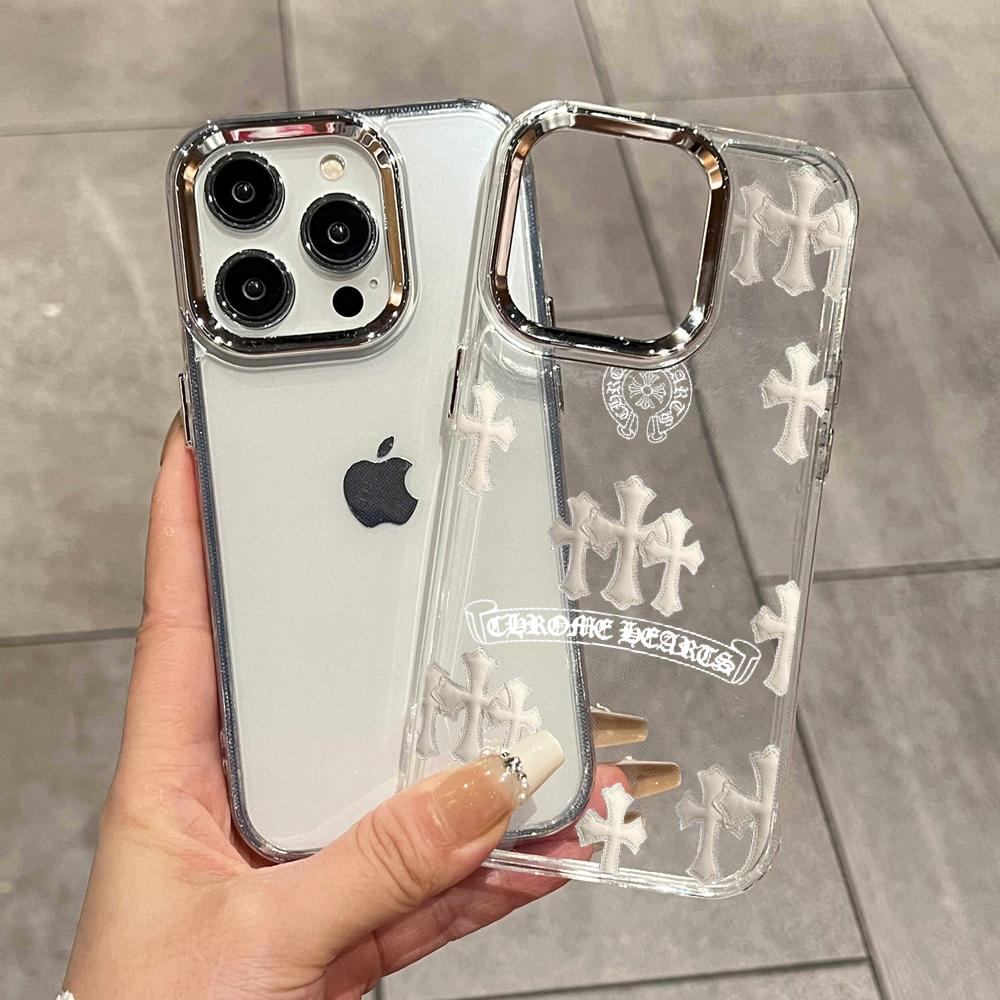 Chrome Hearts Ring - เคสโทรศัพท์ INS Cross สำหรับ iPhone 17