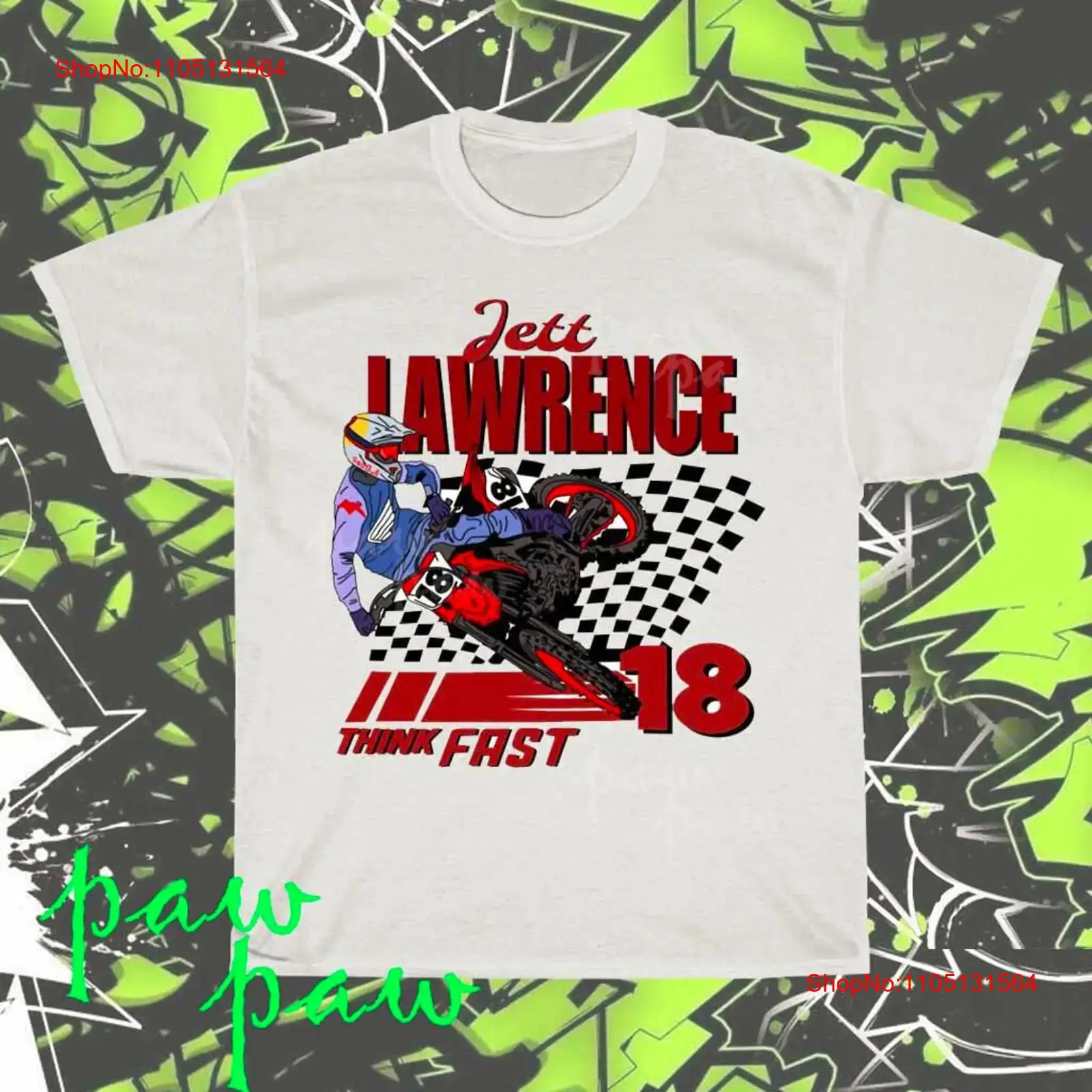 Streetwear Brand With A Logo - เสื้อยืดลายกราฟิก Jett Lawrence HD ของแท้ ใหม่เอี่ยม