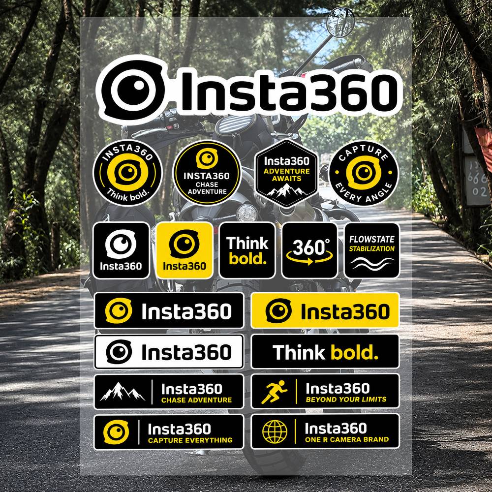 Streetwear Brand Stickers - A-I-Insta-A 3-360 ชุดสติกเกอร์แบรนด์สตรีทแวร์ กันน้ำ วัสดุไวนิล สำหรับแล็ปท็อป
