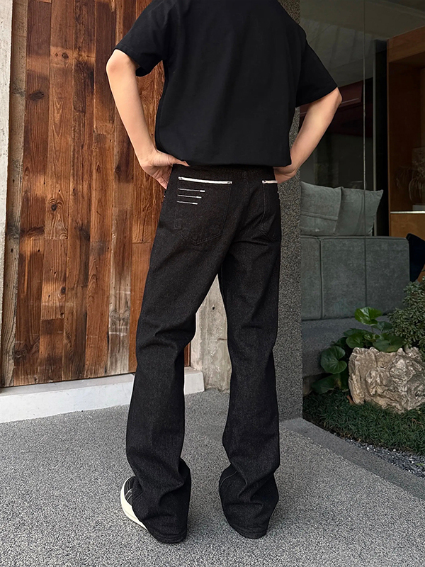 Streetwear Brand Jeans - กางเกงยีนส์ Cleanfit American High Street ทรงสกินนี่แฟลร์
