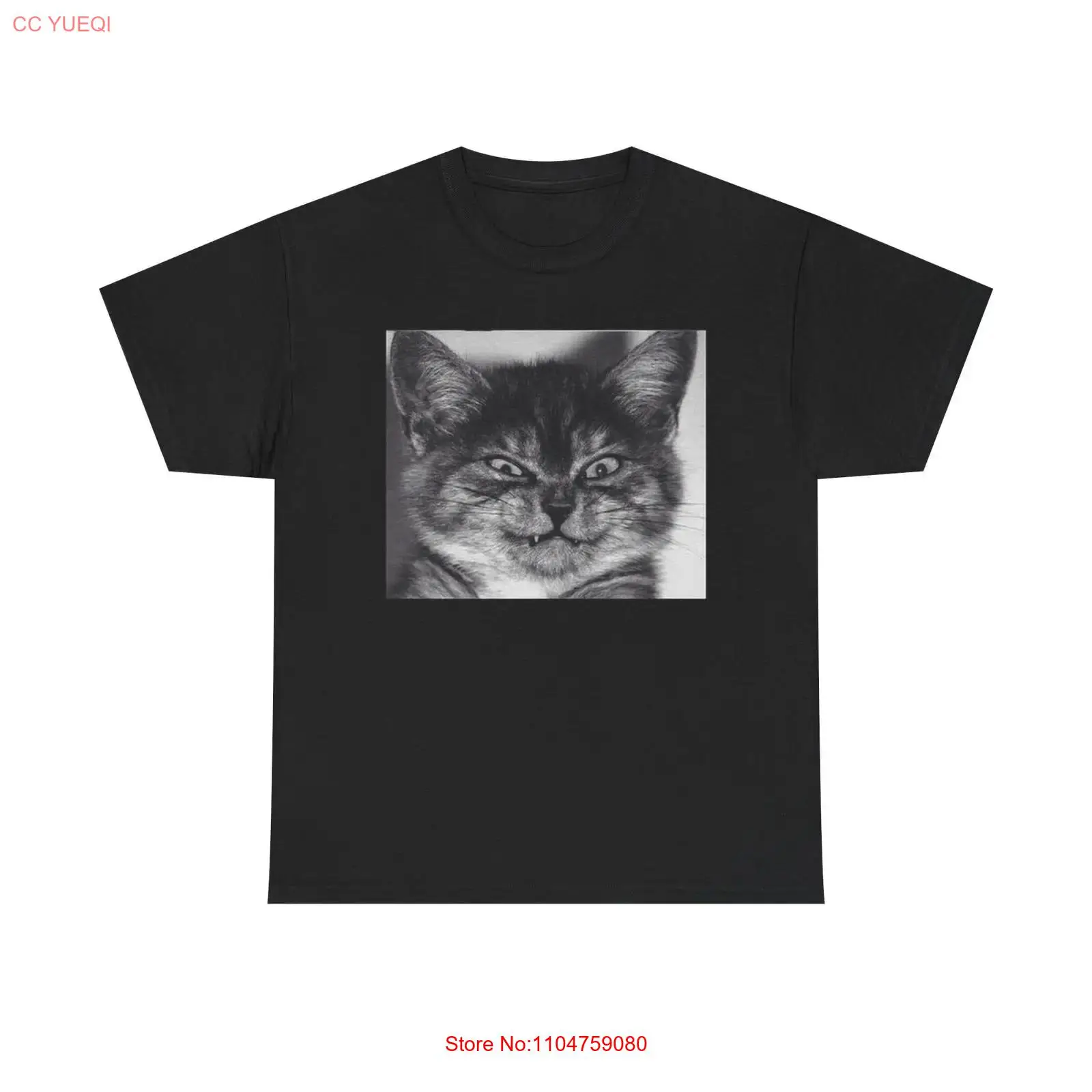 Streetwear Brand Cat - เสื้อยืดลายหน้าแมวตลก แบรนด์ใหม่ ผ้าฝ้ายวินเทจ ลุคสตรีทแวร์ นุ่มสบาย ใส่ได้ทั้งชายและหญิง
