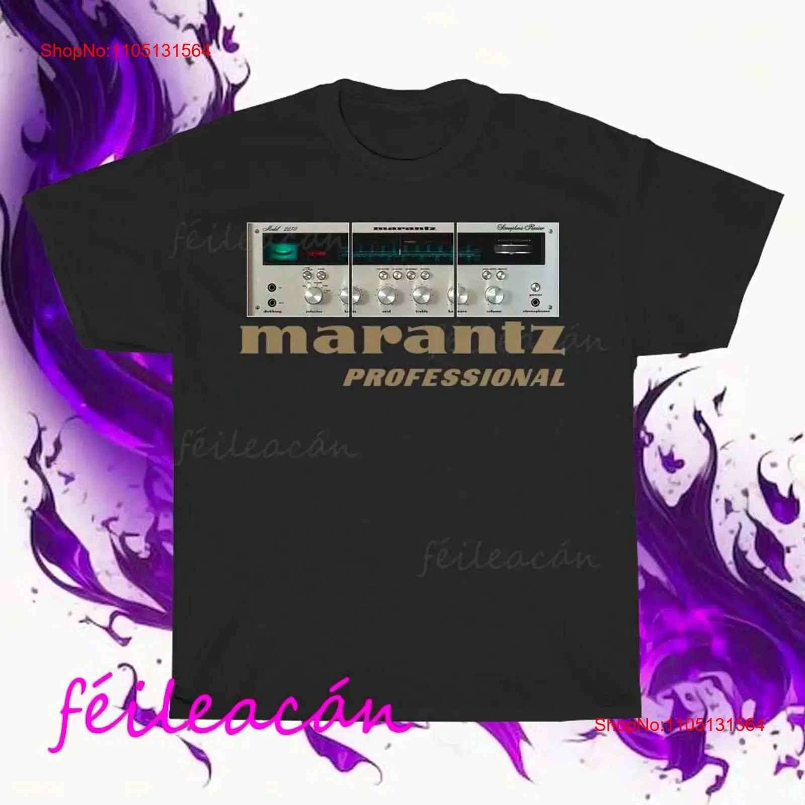 Streetwear Brand With A Logo - เสื้อยืดลายโลโก้ Marantz Amplifier ของแท้ สไตล์อเมริกัน ตลกๆ