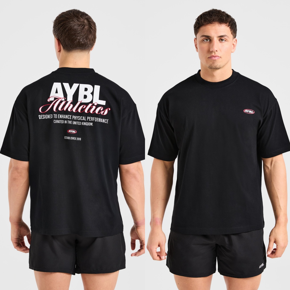 Streetwear Gym Brand - เสื้อยืดแบรนด์กีฬาแฟชั่นโอเวอร์ไซส์ลายกราฟิก แอธเลติกส์ สคริปต์ สำหรับออกกำลังกาย ผ้าฝ้าย ใส่ได้ทั้งผู้ชายและผู้หญิง