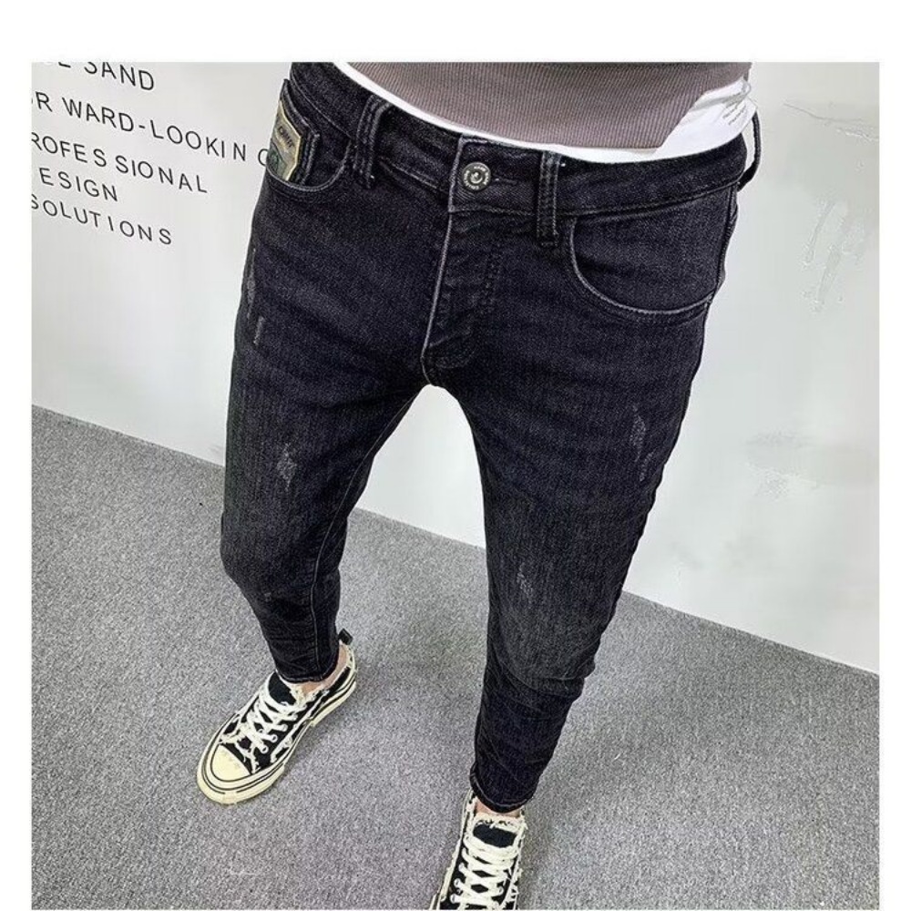 แฟชั่นใหม่ฤดูใบไม้ผลิในฤดูใบไม - Streetwear Brand Jeans บทวิจารณ์และราคา