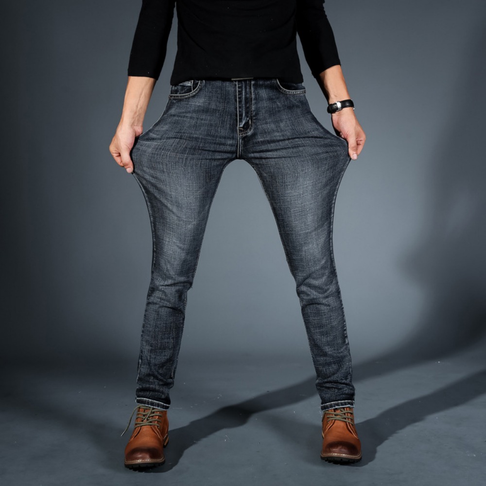 กางเกงยีนส์ทรงสกินนี่ผ้ายืดสไต - Streetwear Brand Jeans บทวิจารณ์และราคา