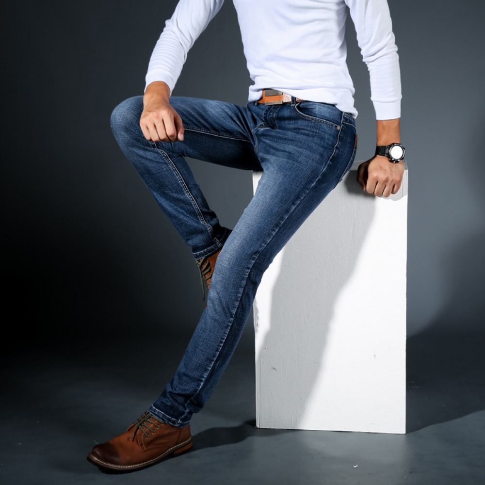 กางเกงยีนส์ทรงสกินนี่ผ้ายืดสไต - Streetwear Brand Jeans บทวิจารณ์และราคา