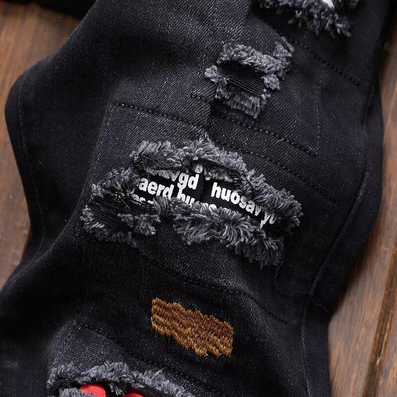 กางเกงยีนส์ขาดสไตล์สตรีทแฟชั่น - Streetwear Brand Jeans บทวิจารณ์และราคา