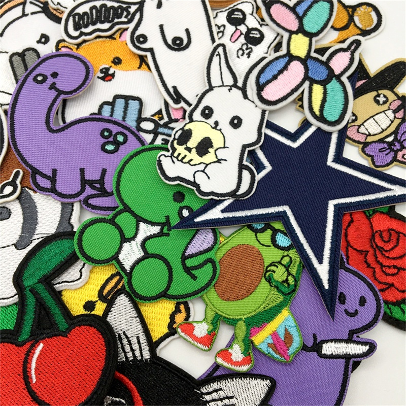 10/15ชิ้นแผ่นผ้าเย็บปักลายการ์ - Streetwear Brand Stickers บทวิจารณ์และราคา