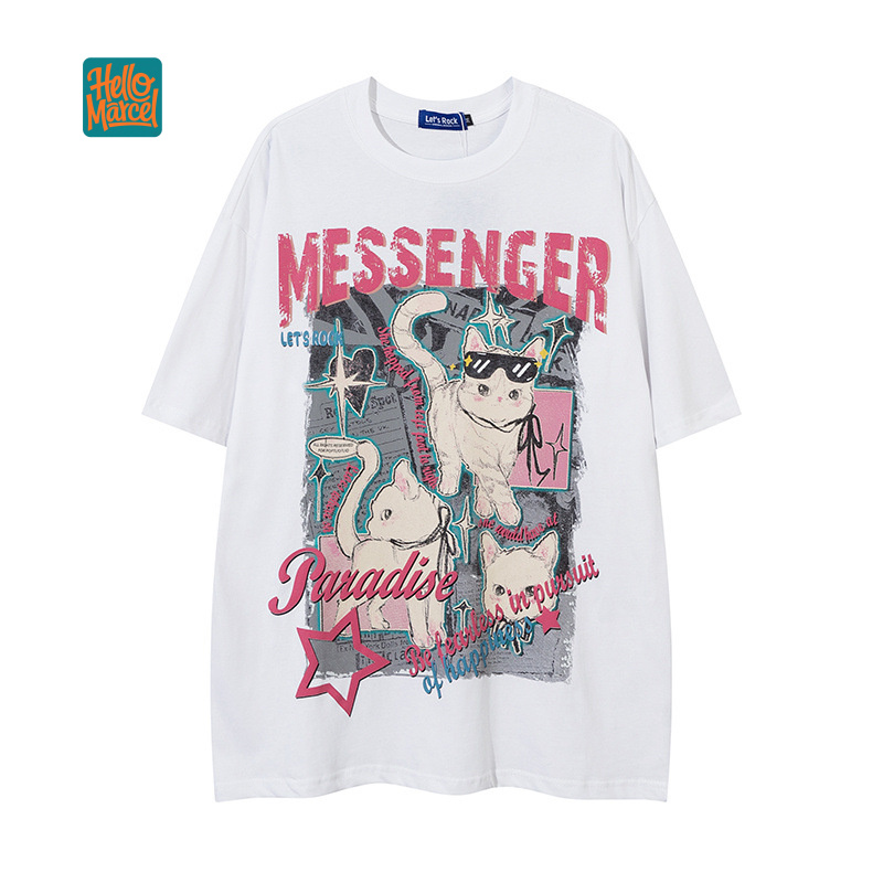 HELLOMARCEL EU US ไซส์เสื้อยืด - Streetwear Brand Cat บทวิจารณ์และราคา