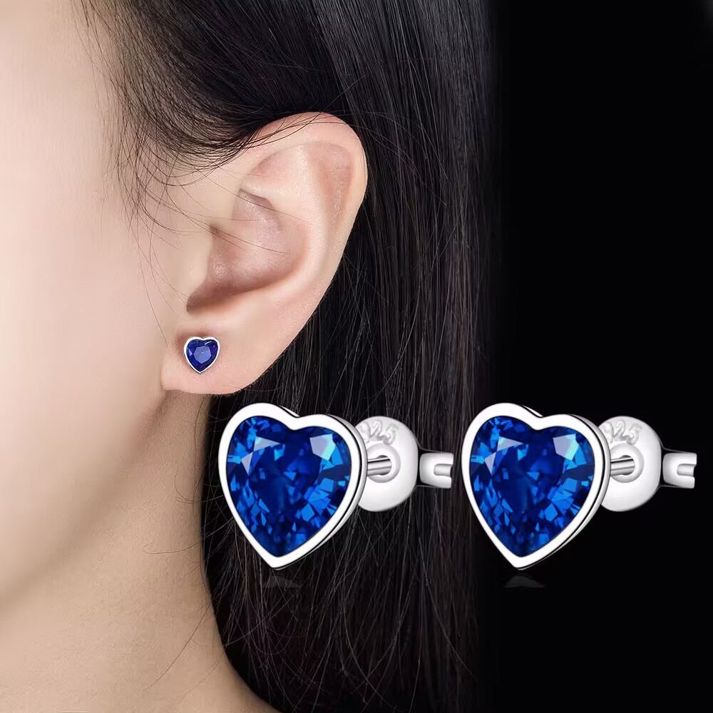 925 เงินสเตอร์ลิงรูปหัวใจสีฟ้า - Chrome Hearts Ring บทวิจารณ์และราคา