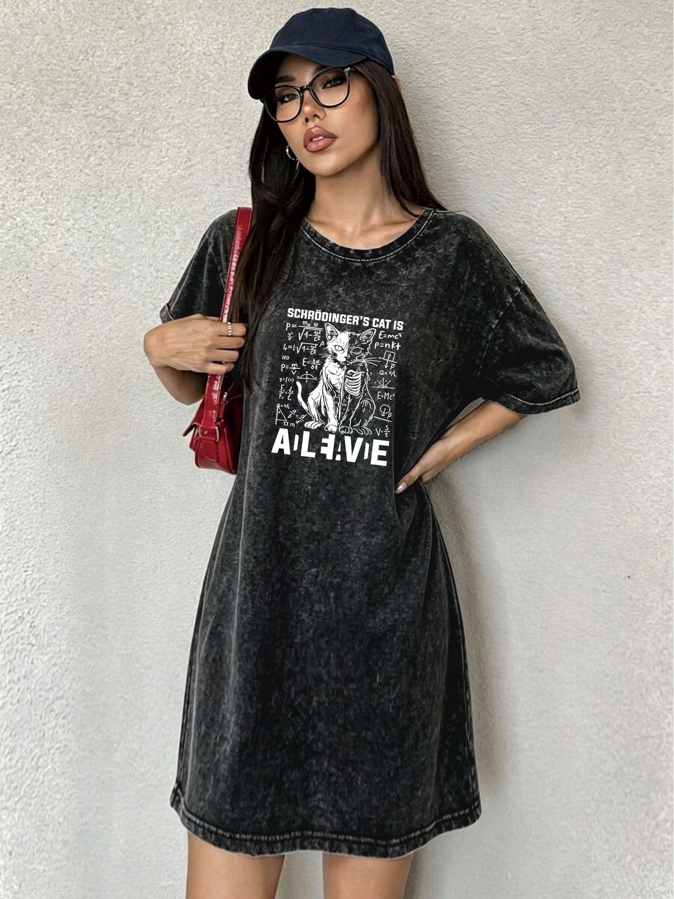 เดรสเสื้อยืดวินเทจลุคซักฟอกสไต - Streetwear Brand Cat บทวิจารณ์และราคา